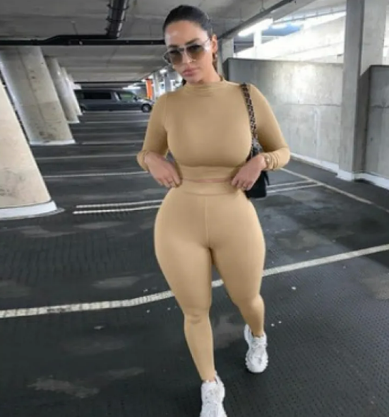 Women's Two-Piece Solid color Set